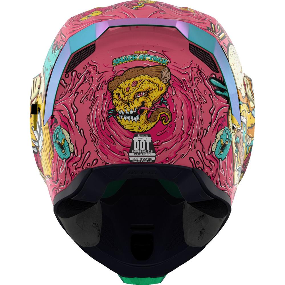 Icon Airflite Snack Attack MIPS Full Face Helmet Pink / Cyan