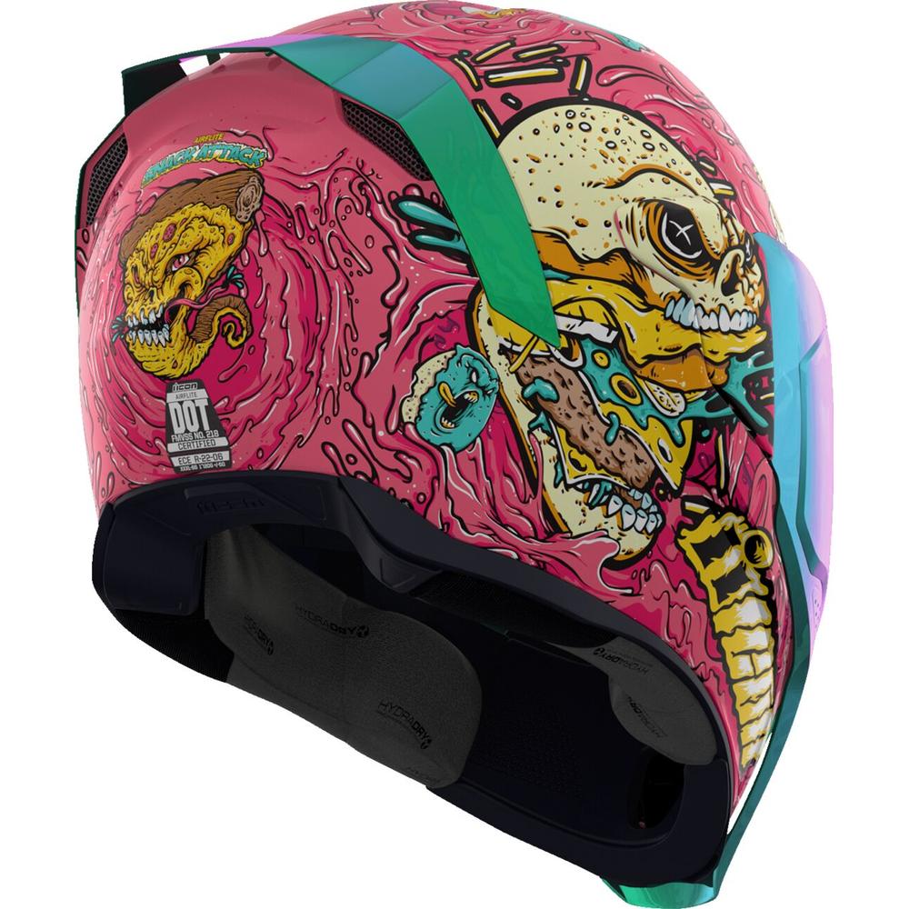 Icon Airflite Snack Attack MIPS Full Face Helmet Pink / Cyan