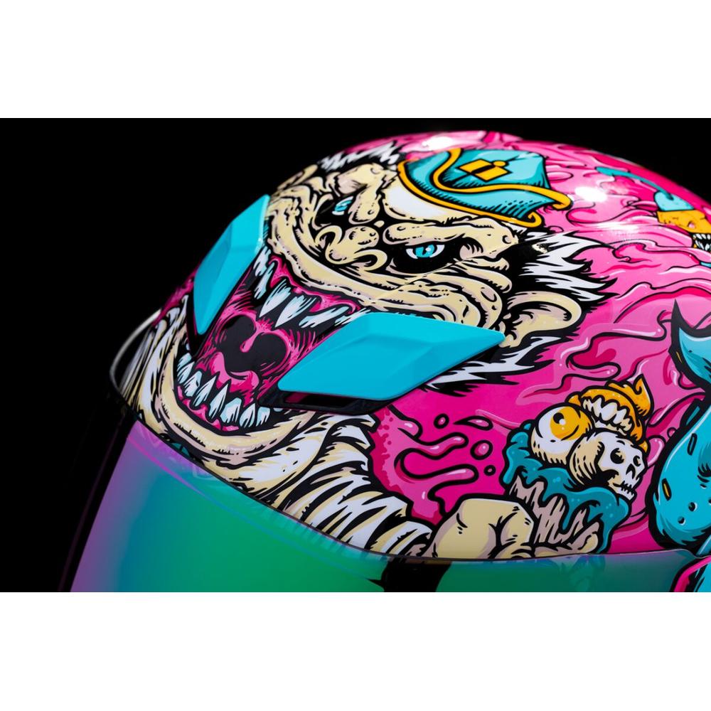 Icon Airflite Snack Attack MIPS Full Face Helmet Pink / Cyan