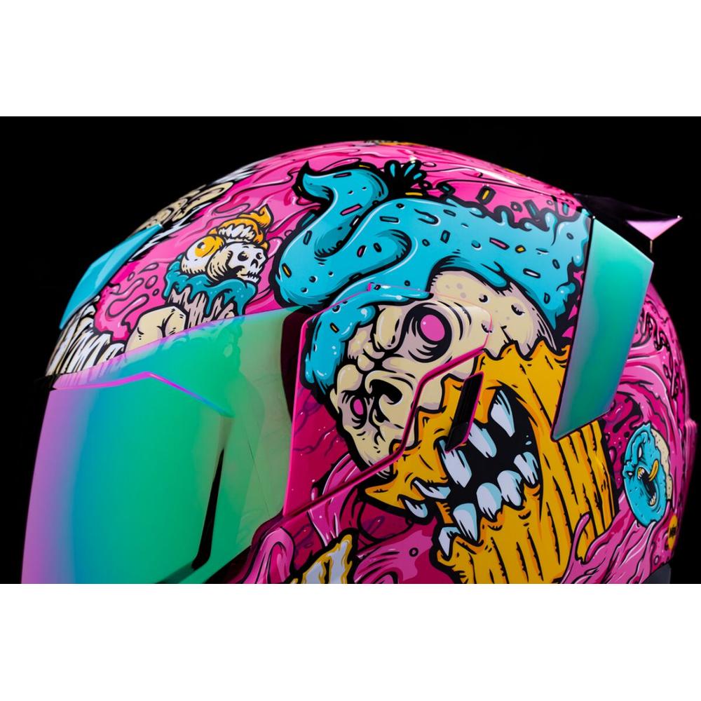 Icon Airflite Snack Attack MIPS Full Face Helmet Pink / Cyan