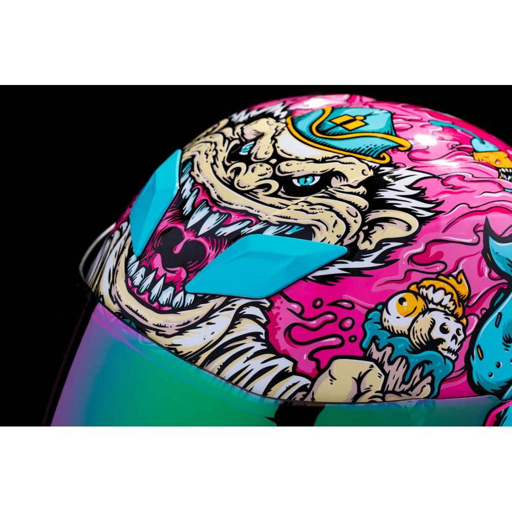 Icon Airflite Snack Attack MIPS Full Face Helmet Pink / Cyan