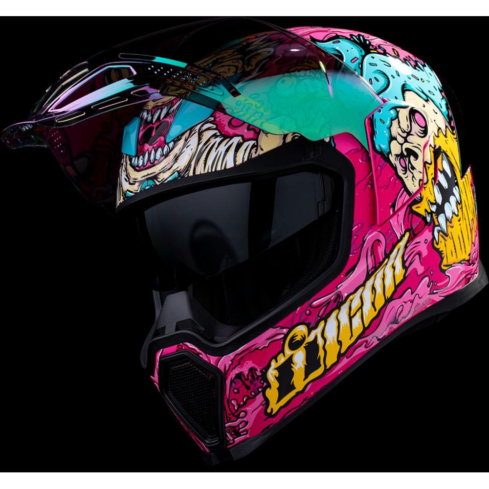 Icon Airflite Snack Attack MIPS Full Face Helmet Pink / Cyan