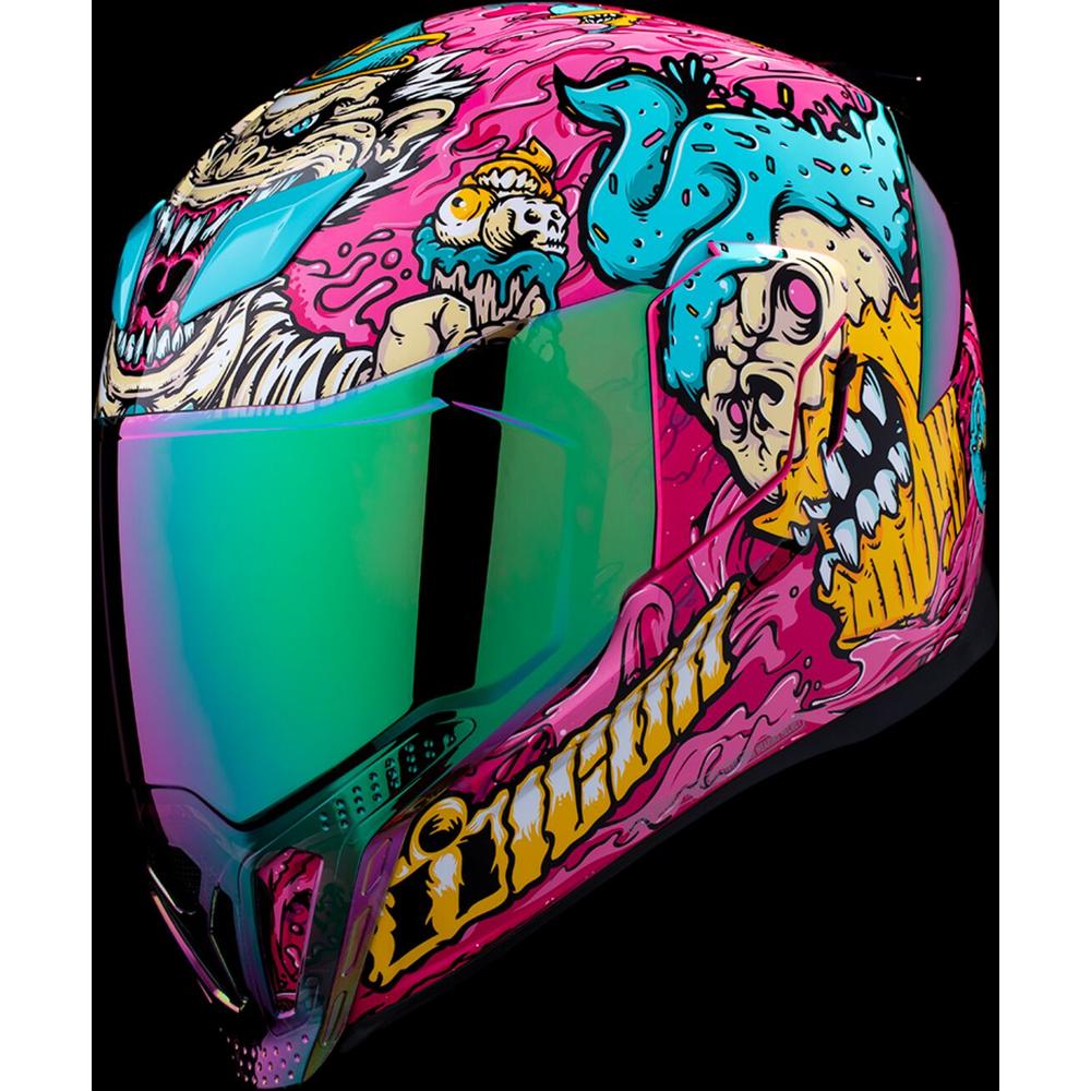 Icon Airflite Snack Attack MIPS Full Face Helmet Pink / Cyan