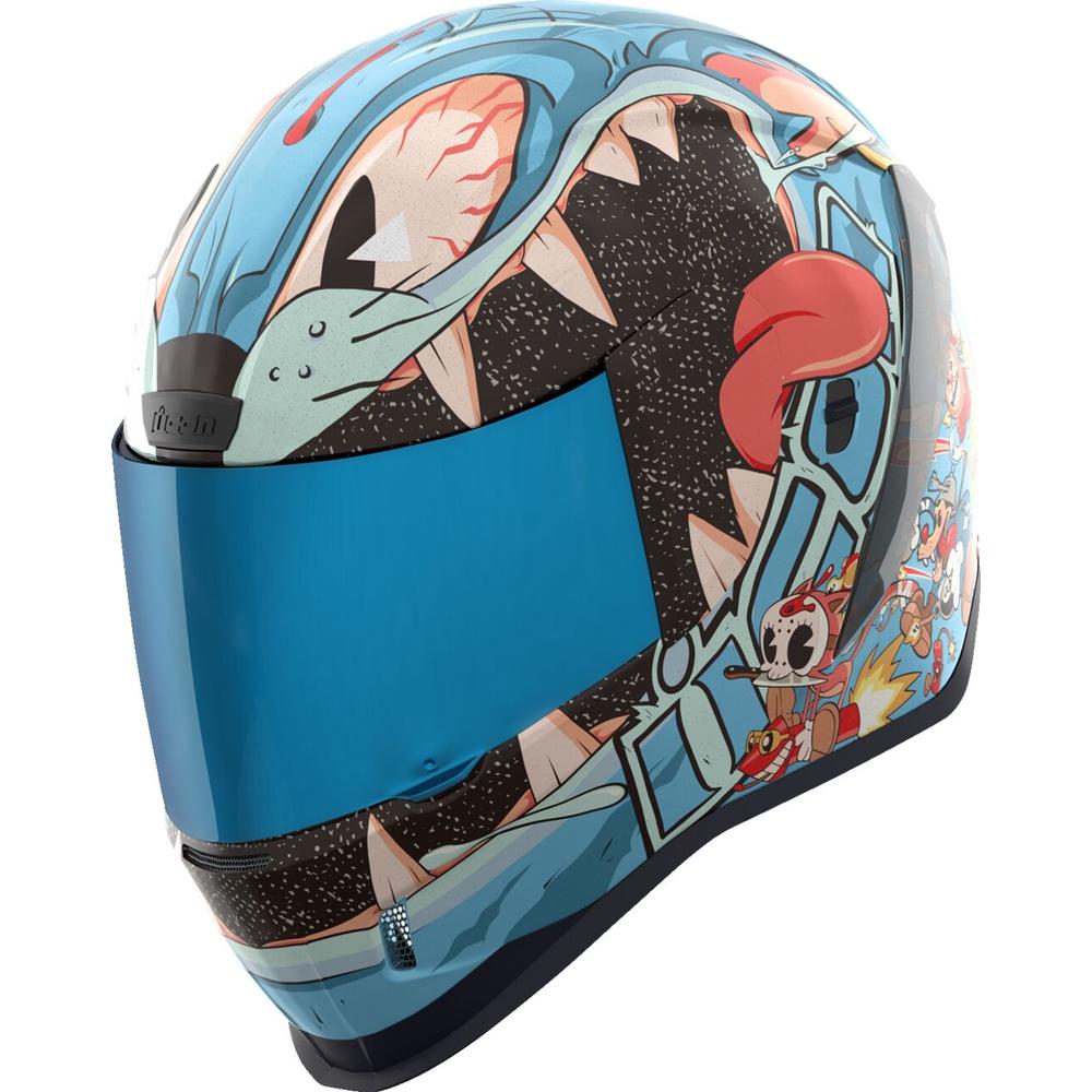 Icon Airform Nine Lives Full Face Helmet Blue