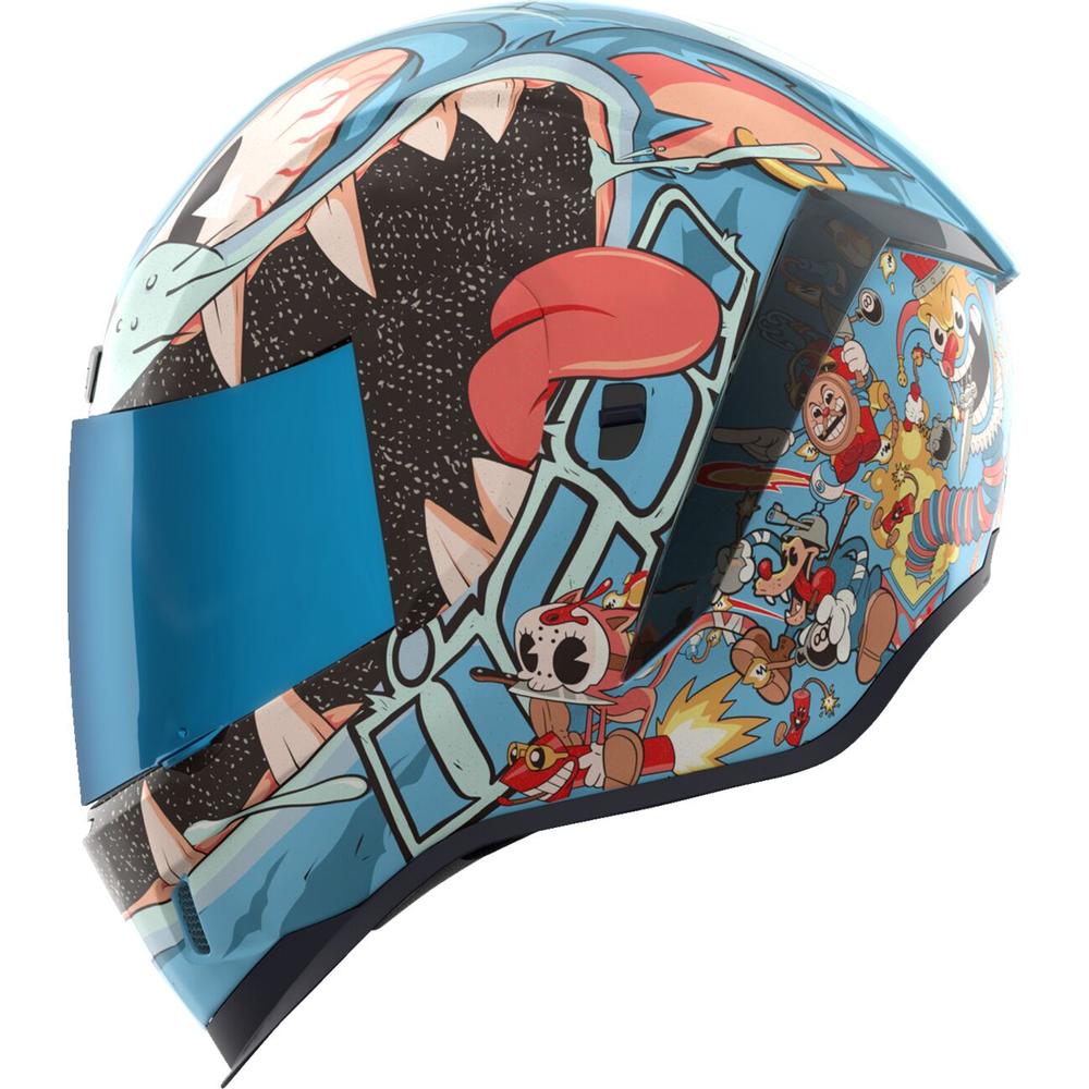 Icon Airform Nine Lives Full Face Helmet Blue