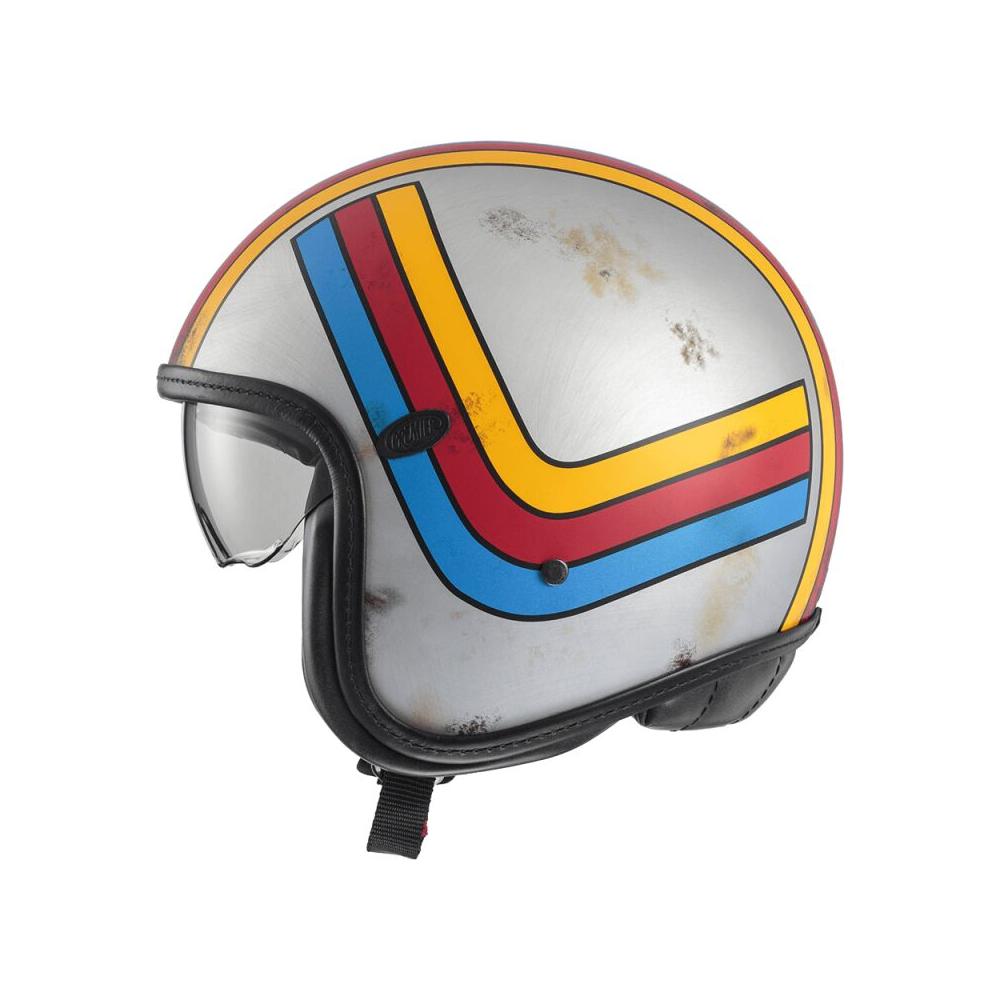 Premier Vintage Platinum Edition Open Face Helmet Blue / Red / Silver / Yellow FREE 1 YEAR Returns, FREE UK Delivery | ThrottleChimp