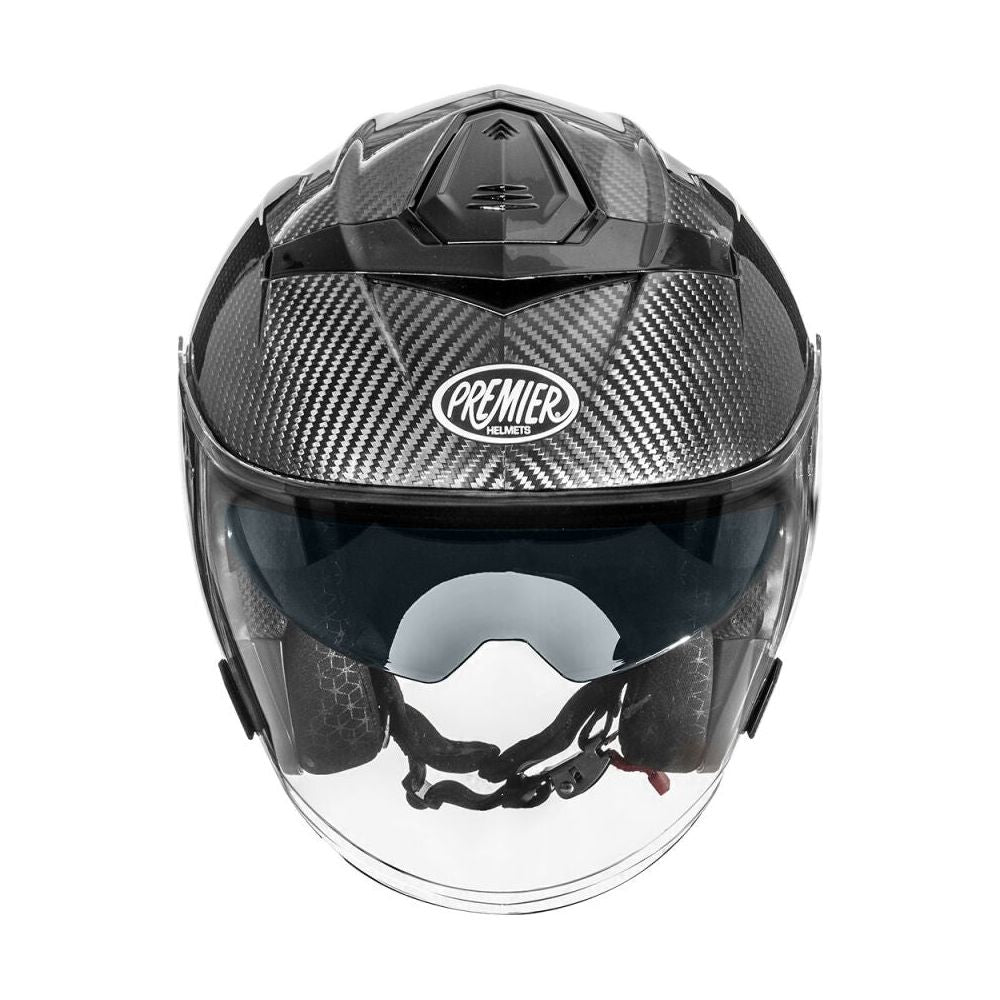 Premier JT5 Carbon Open Face Helmet Gloss Black