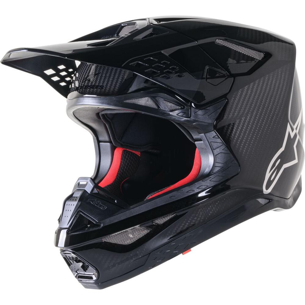 Alpinestars Supertech M10 Fame MX Helmet Gloss Black / Carbon