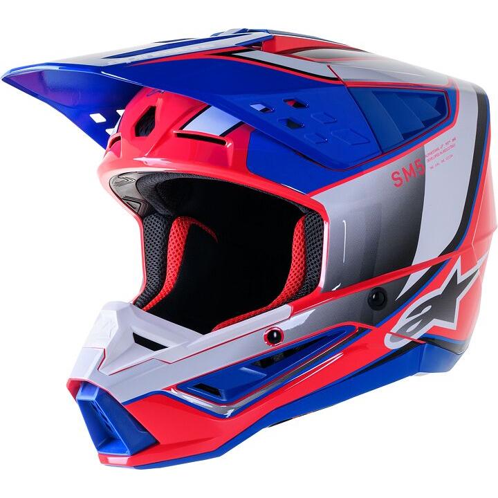 Alpinestars Supertech M5 Sail MX Helmet Pink / Blue