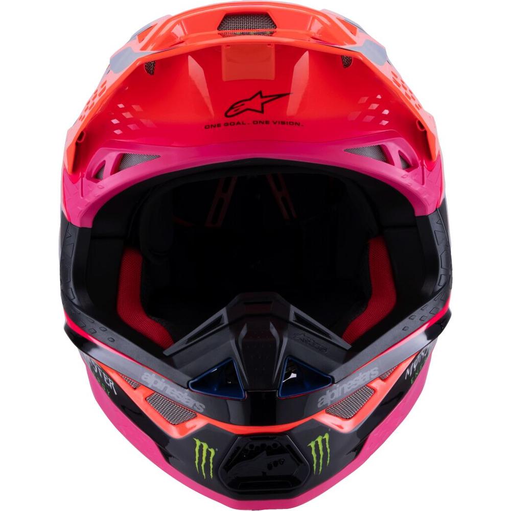 Alpinestars S-M10 Deegan MX Helmet Orange / Purple / Pink