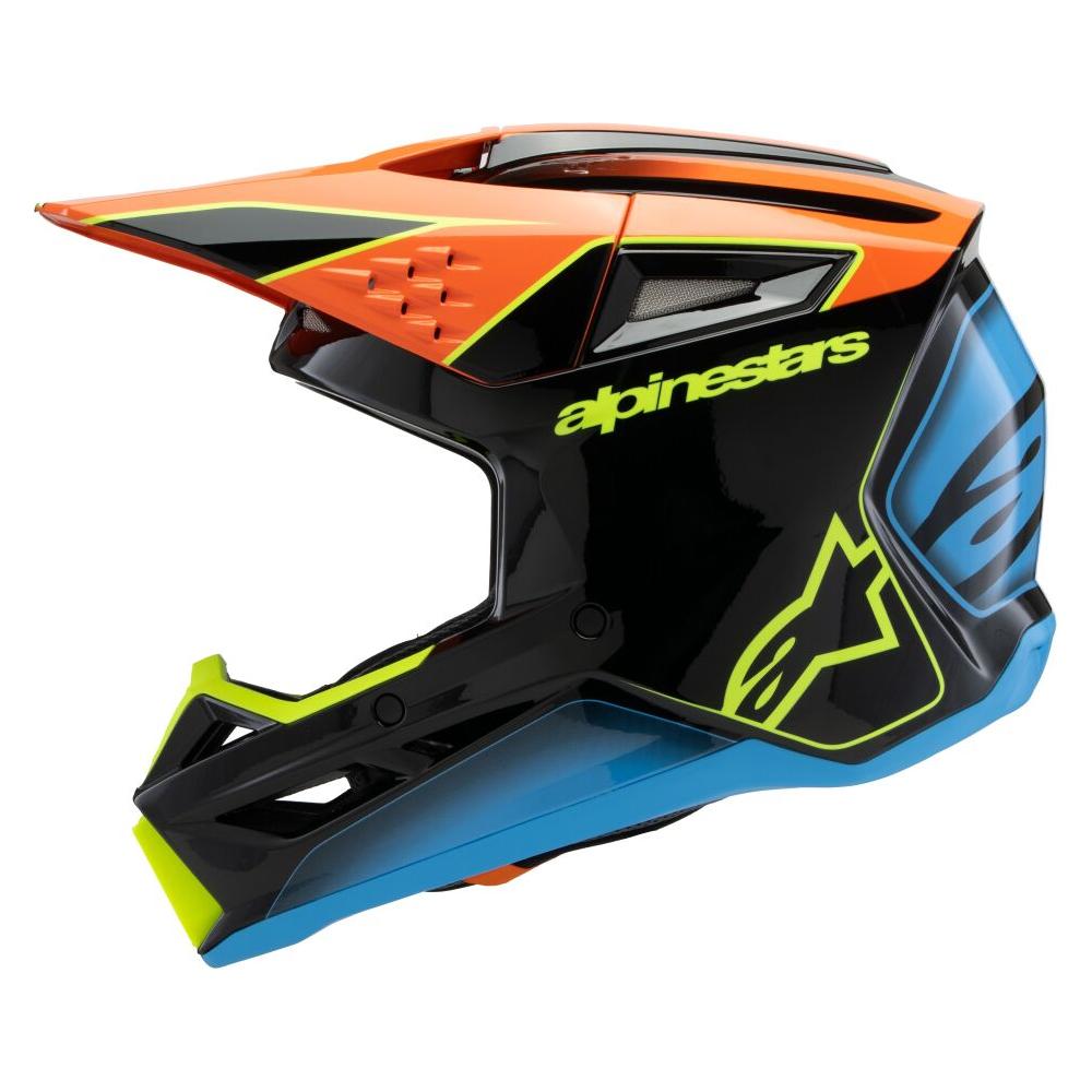 Alpinestars S-M3 Fray Youth MX Helmet Black / Orange / Yellow