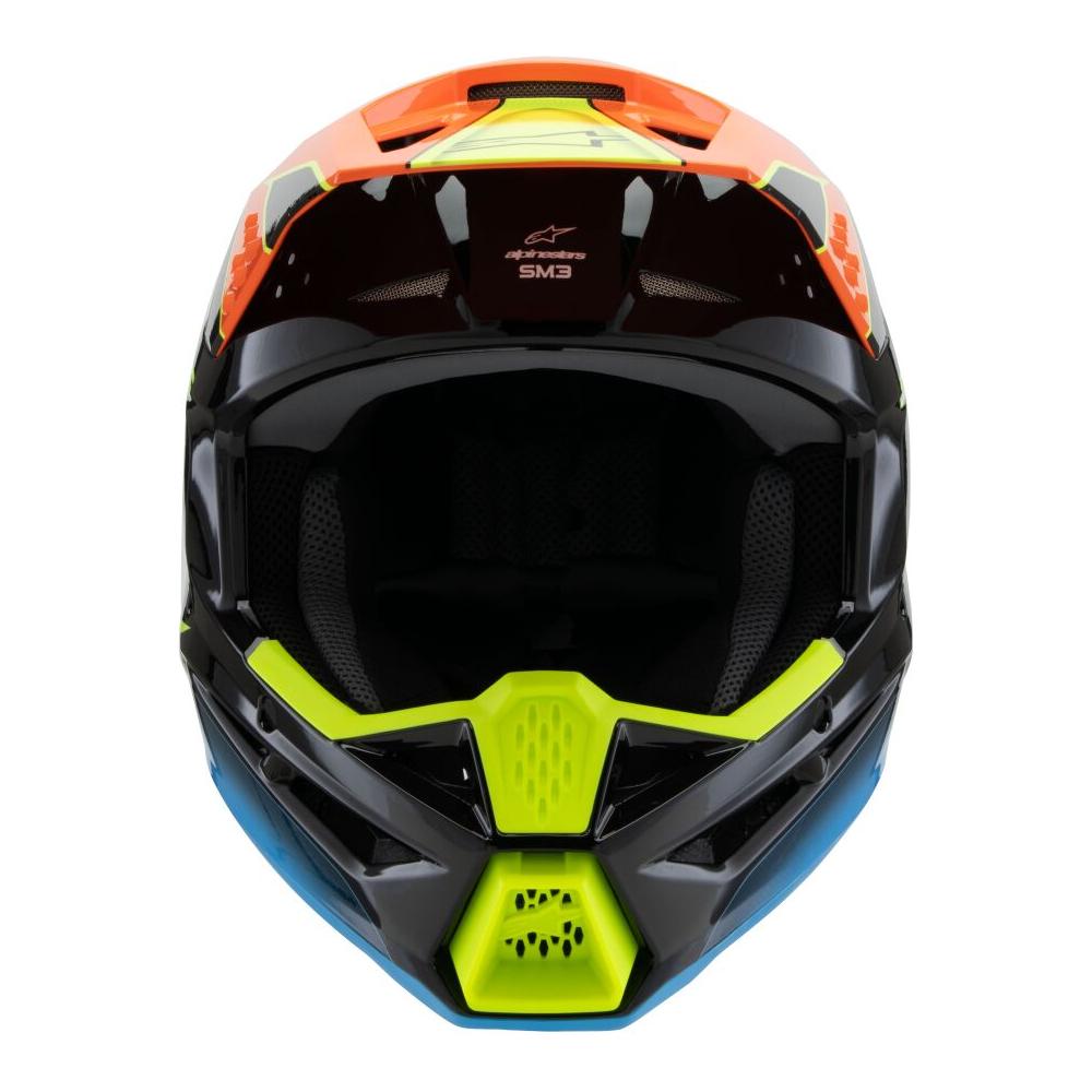 Alpinestars S-M3 Fray Youth MX Helmet Black / Orange / Yellow