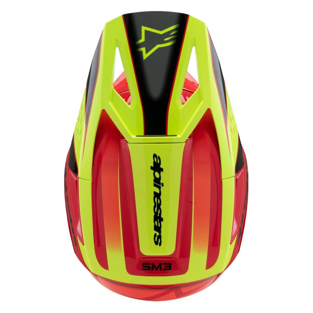 Alpinestars S-M3 Fray Youth MX Helmet Red / Yellow / Black