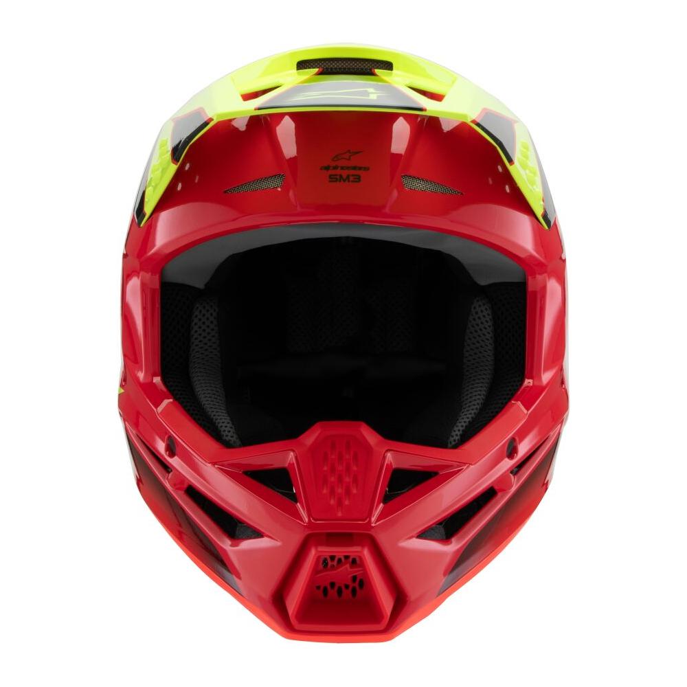 Alpinestars S-M3 Fray Youth MX Helmet Red / Yellow / Black