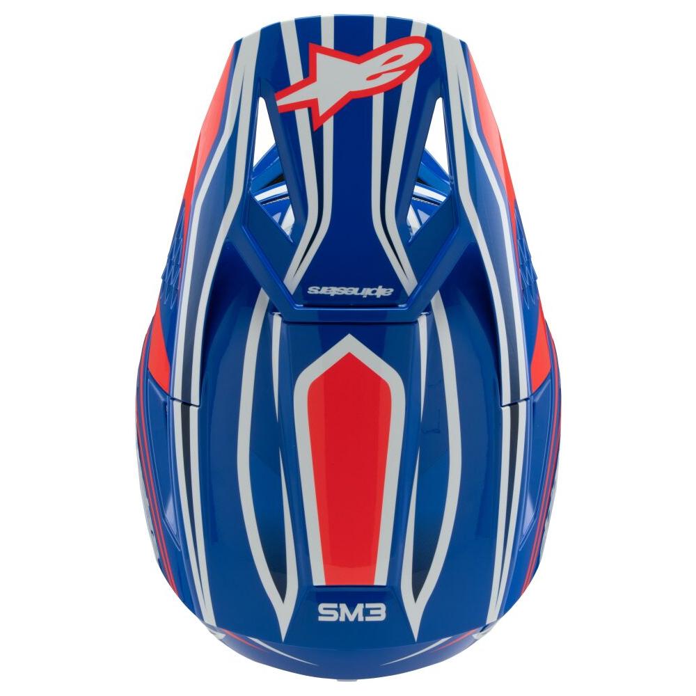 Alpinestars S-M3 Wurx Youth MX Helmet Blue / Red / White