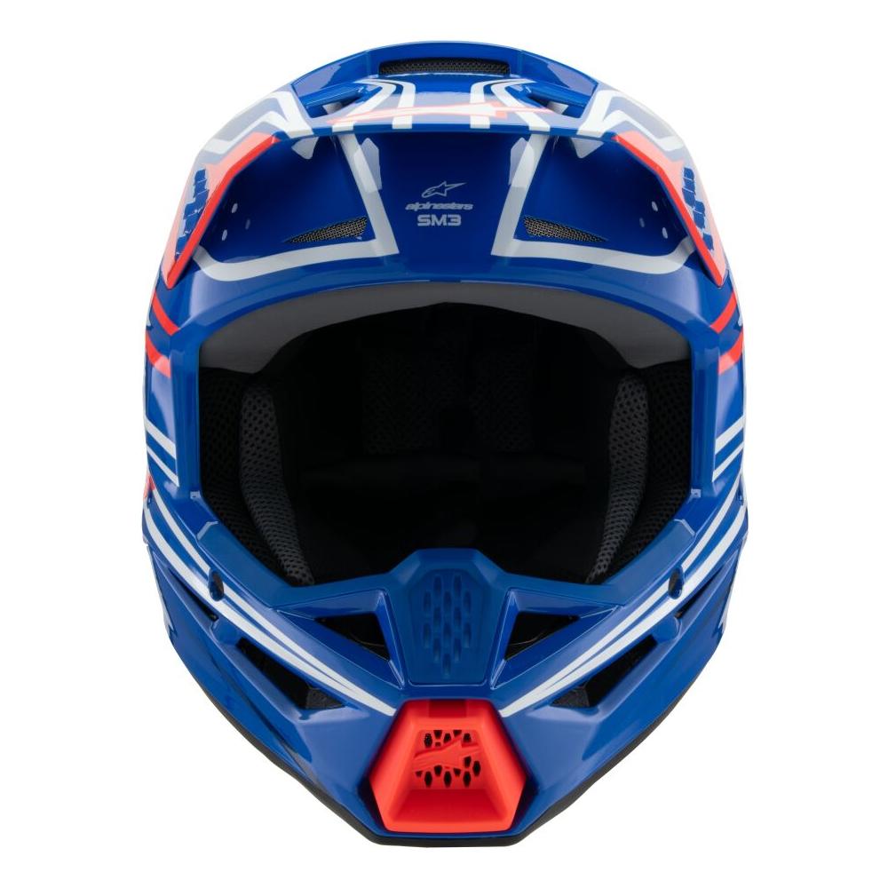 Alpinestars S-M3 Wurx Youth MX Helmet Blue / Red / White