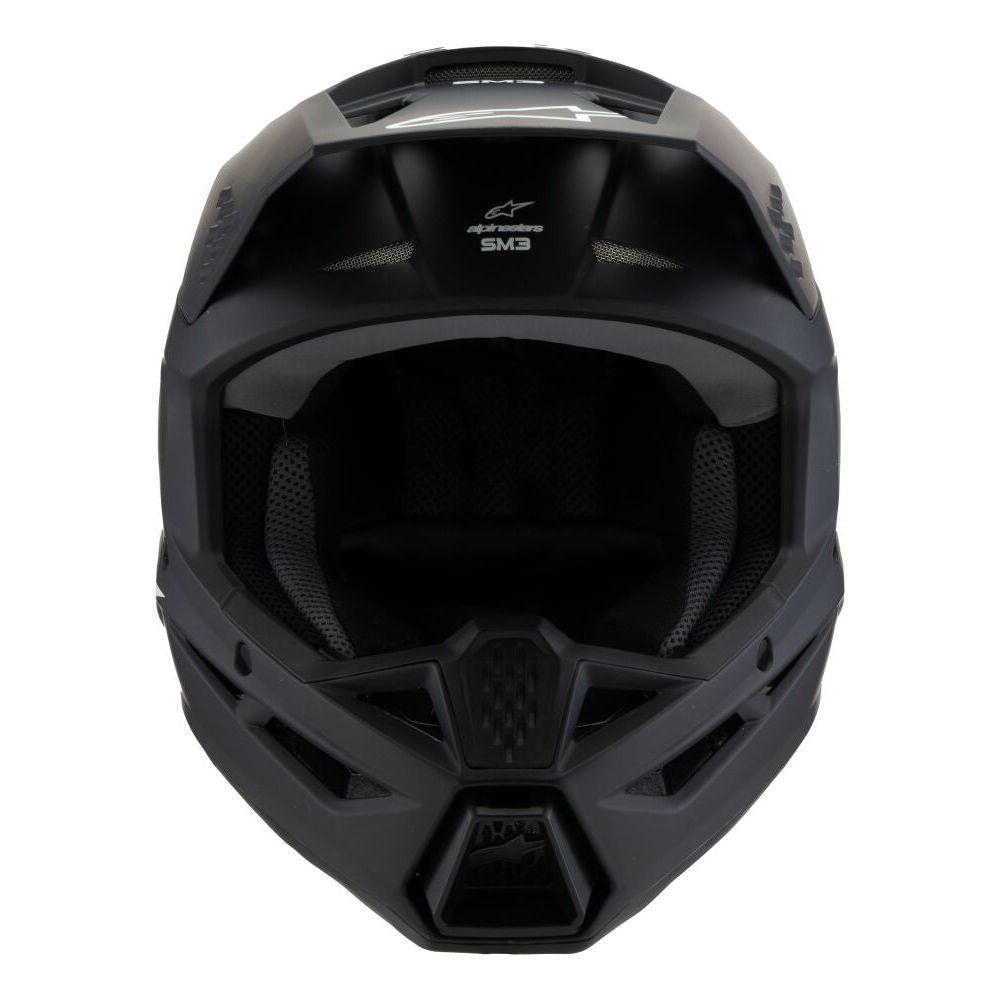 Alpinestars S-M3 Solid Youth MX Helmet Black