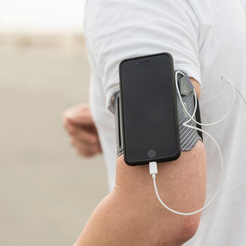 SP Connect Mobile Holder Running Band Grey (Image 3) - ThrottleChimp