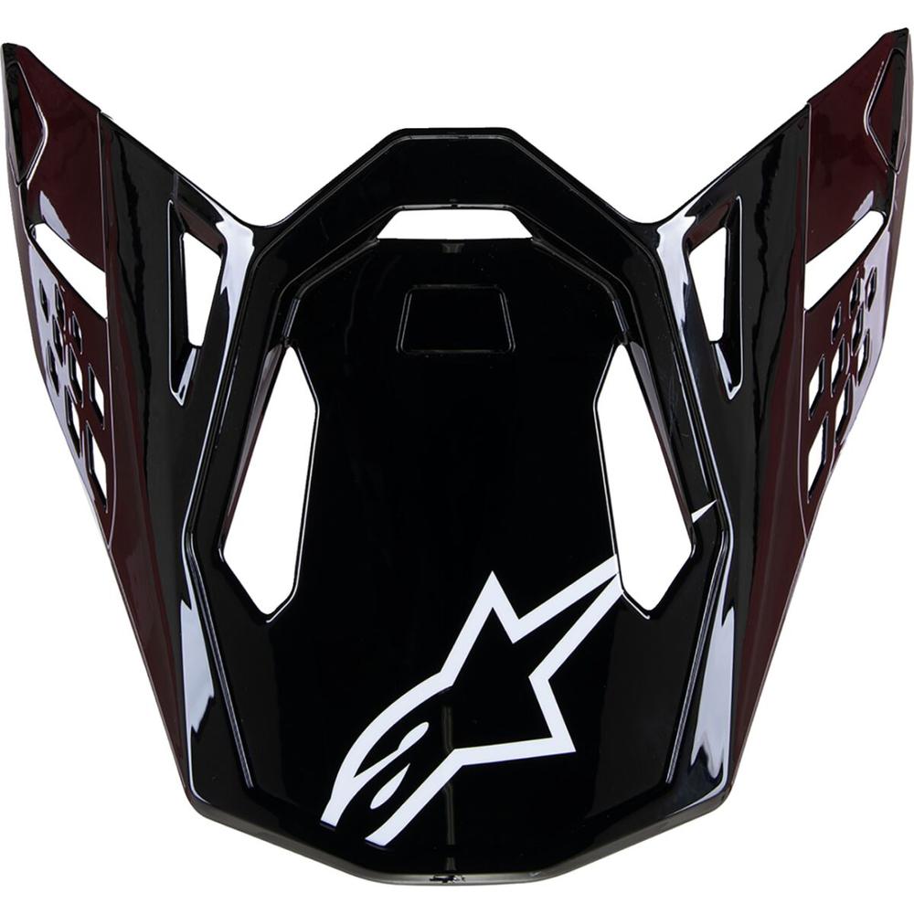 Alpinestars Supertech M10 MX Helmet Peak Gloss Black / Carbon