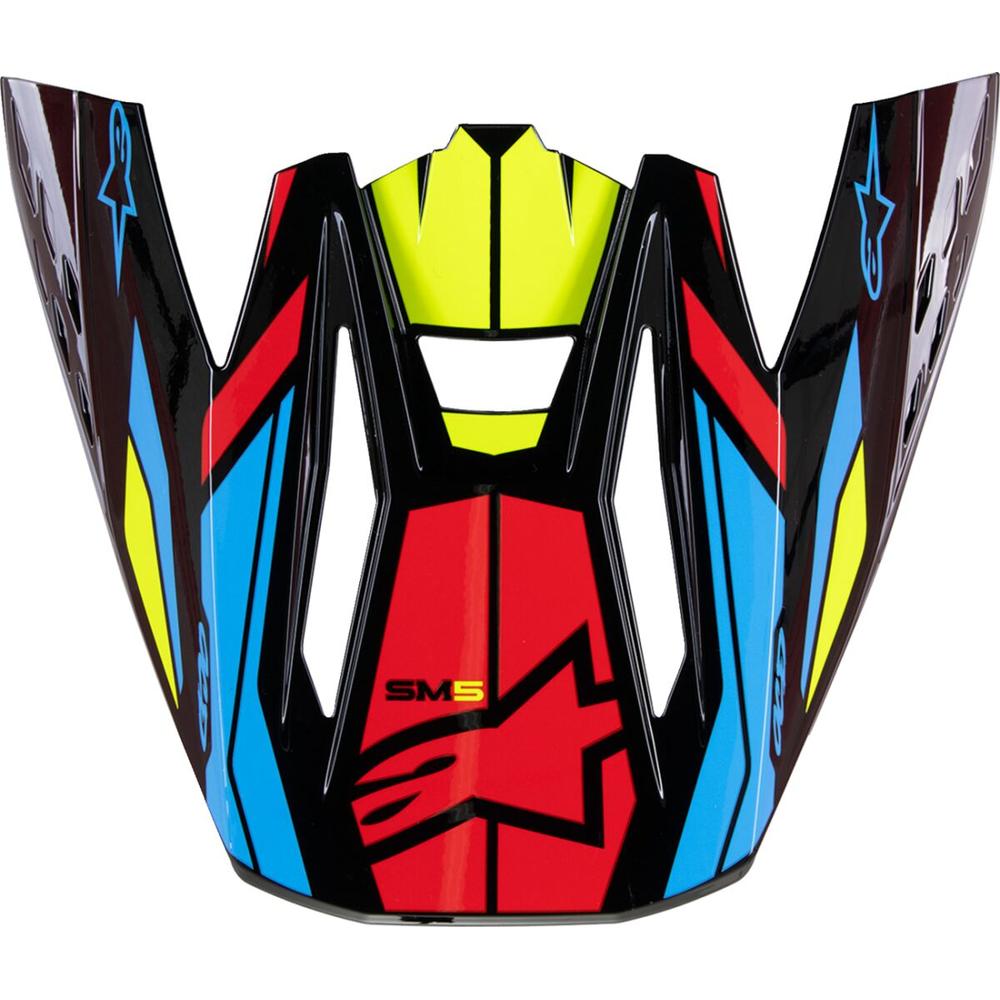 Alpinestars Supertech M5 Action 2 MX Helmet Peak Black / Yellow / Red