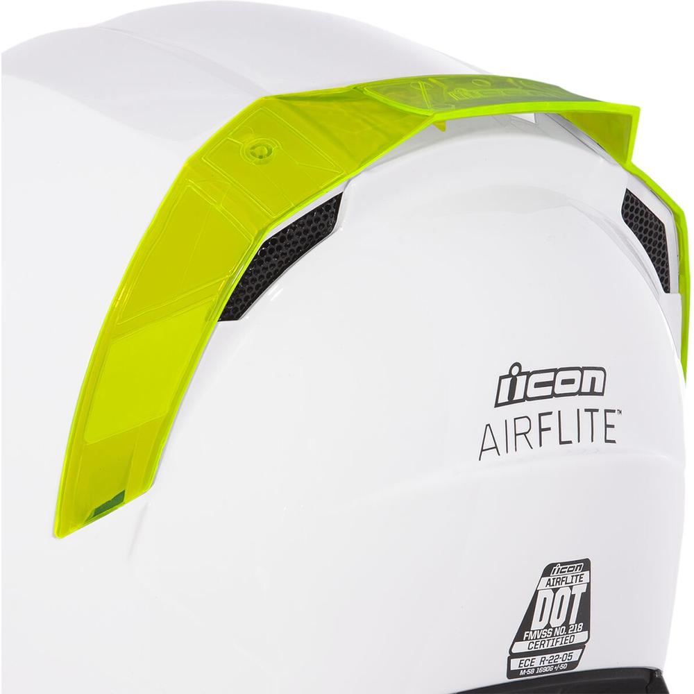 Icon Airflite Helmet Rear Spoiler Dayglo Green