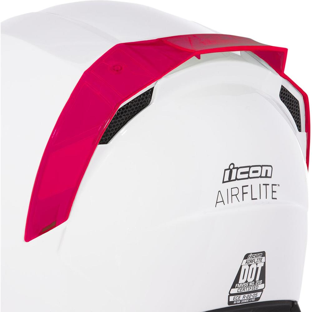 Icon Airflite Helmet Rear Spoiler Dayglo Red