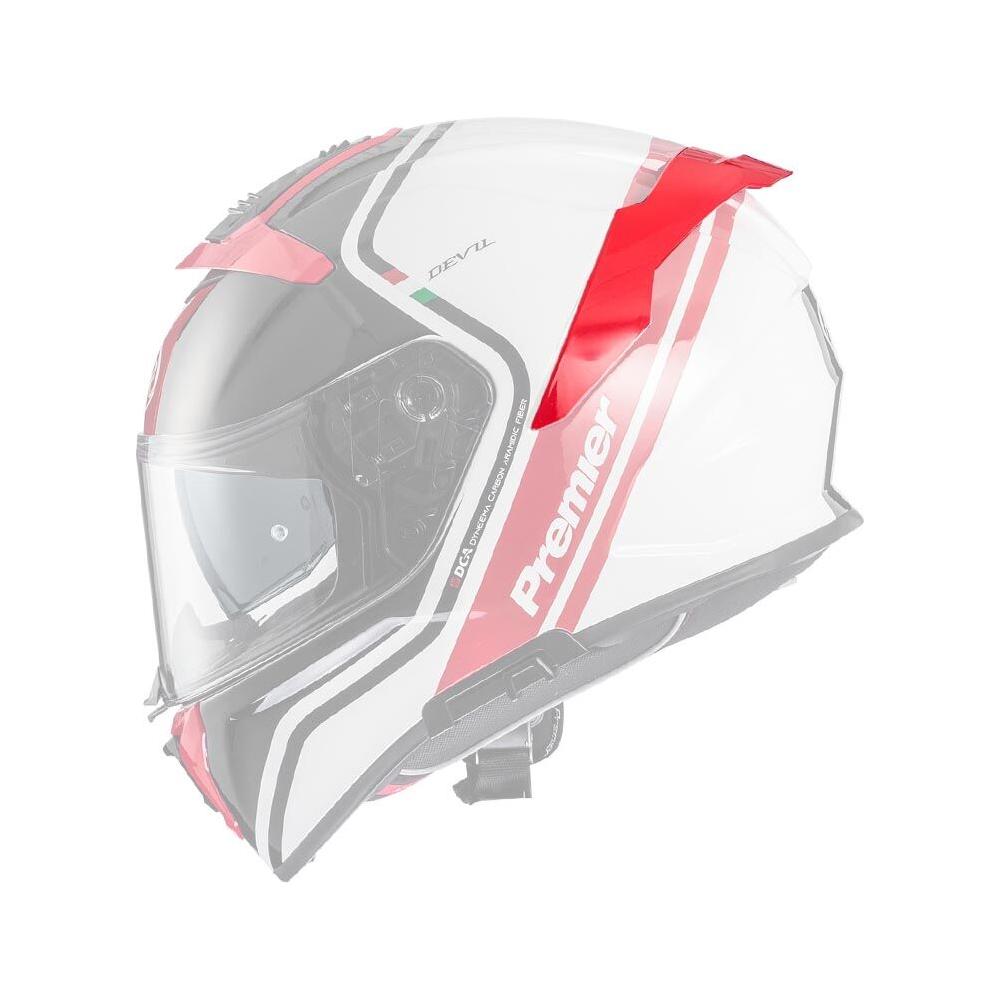 Premier Devil Helmet Spoiler Red FREE 1 YEAR Returns, FREE UK Delivery | ThrottleChimp