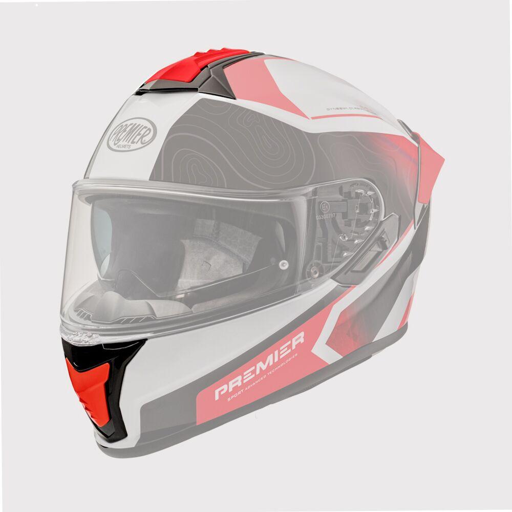 Premier Evoluzione Helmet Vent Kit Red