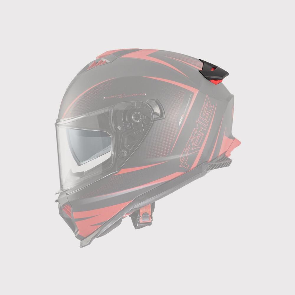 Premier Typhoon Helmet Spoiler Matt Black FREE 1 YEAR Returns, FREE UK Delivery | ThrottleChimp