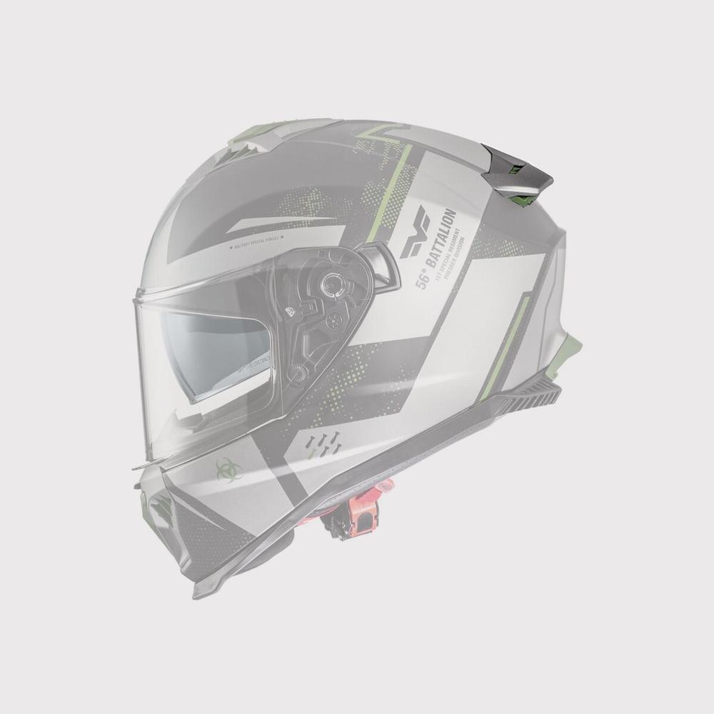 Premier Typhoon Helmet Spoiler Grey FREE 1 YEAR Returns, FREE UK Delivery | ThrottleChimp