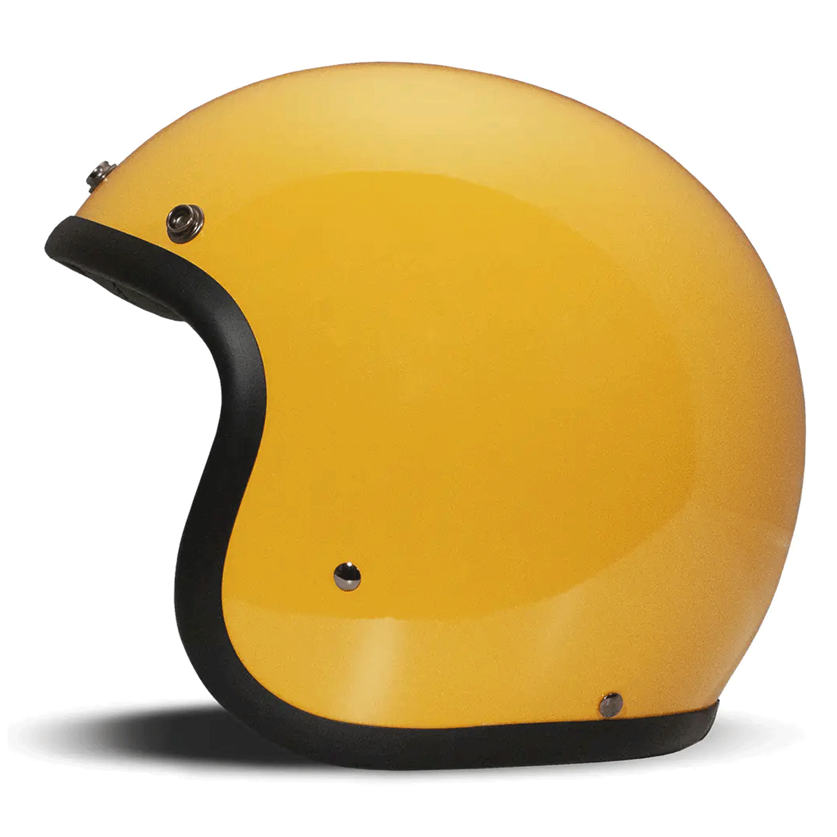 DMD Retro Jet Open Face Helmet Yellow FREE UK Delivery, FREE 365 Day Returns | Moto Central