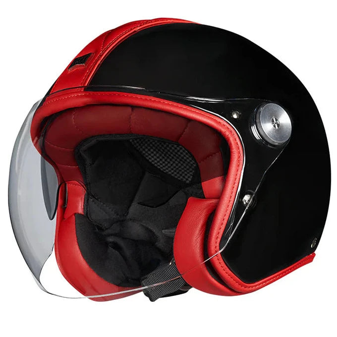 Nexx X.G30 Cult SV Open Face Helmet Black / Red (Image 2) - ThrottleChimp