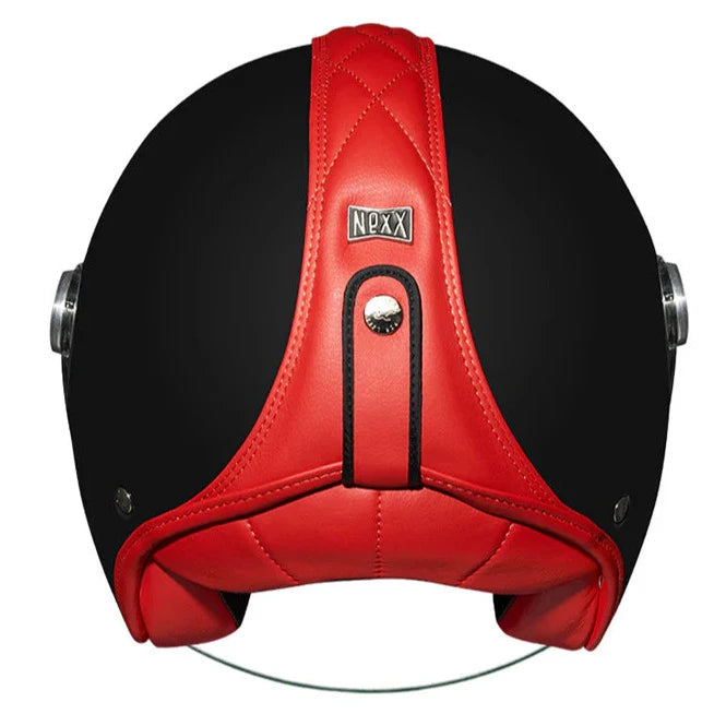 Nexx X.G30 Cult SV Open Face Helmet Black / Red FREE 1 YEAR Returns, FREE UK Delivery | ThrottleChimp