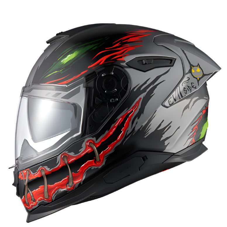 Nexx Y.100R Night Rider Full Face Helmet Matt Titanium - ThrottleChimp