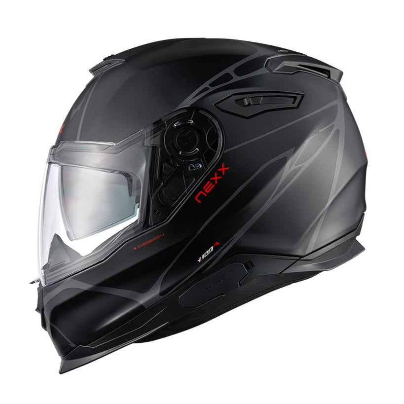 Nexx Y.100 B-Side Full Face Helmet Matt Black / Grey - ThrottleChimp