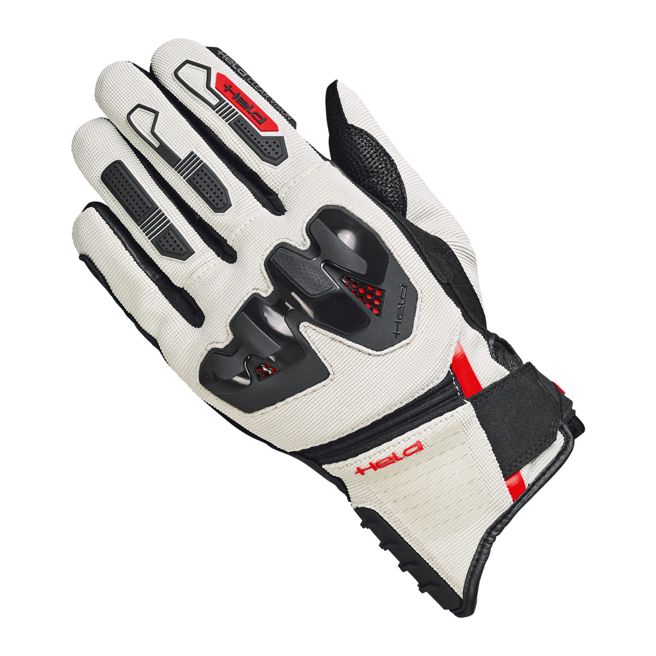 Held Sambia 2 Textile Gloves Black / Grey / Red FREE 1 YEAR Returns, FREE UK Delivery | ThrottleChimp