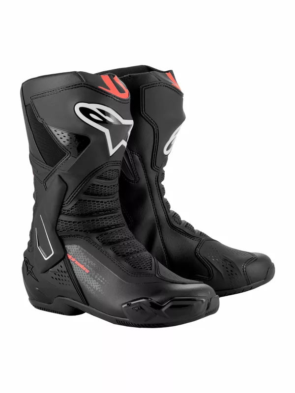 Alpinestars SMX-6 V3 Boots Black / Red FREE 1 Year Return, FREE UK Shipping | ThrottleChimp