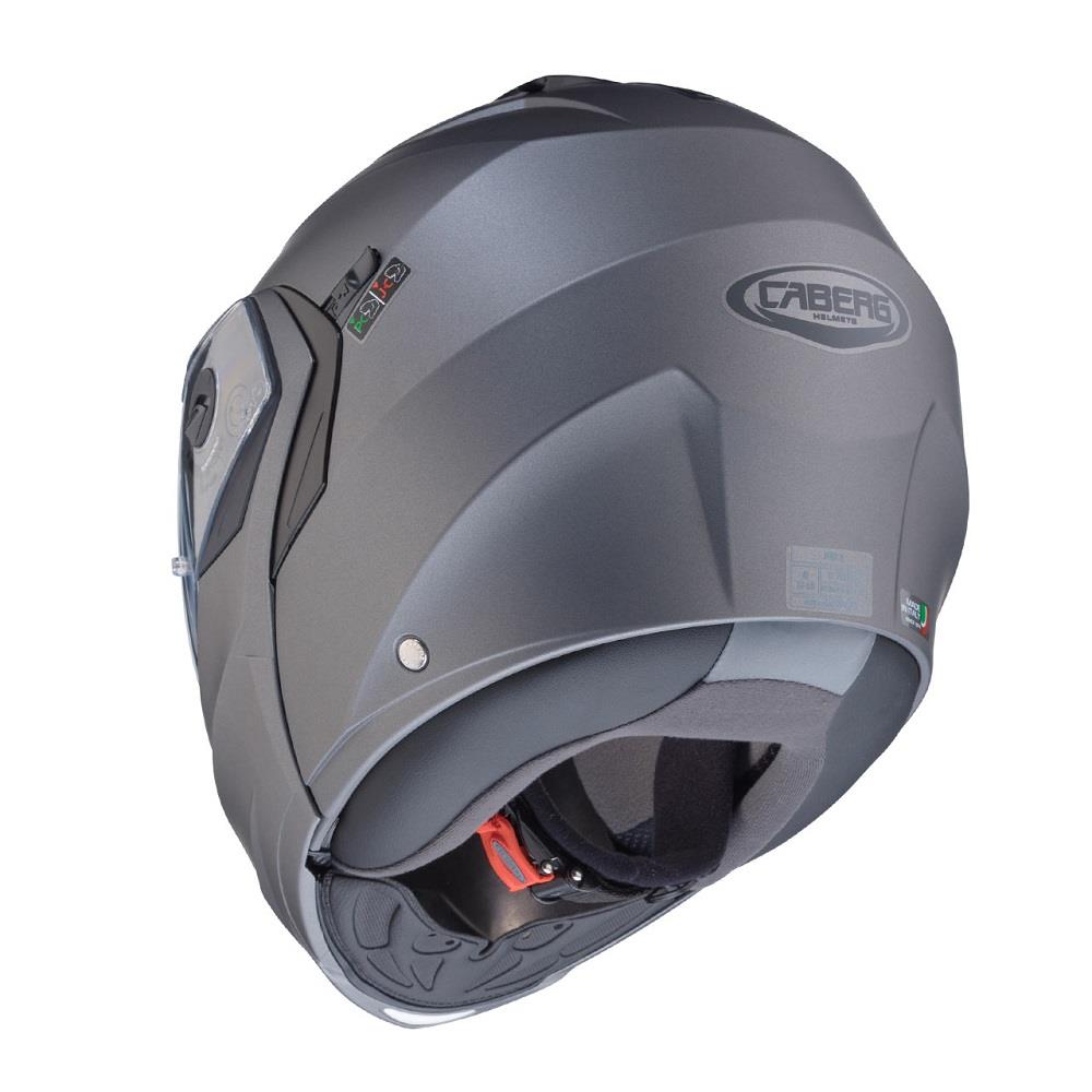 Caberg Duke 2 Plain Flip-Up Helmet Matt Gun (Image 3) - ThrottleChimp