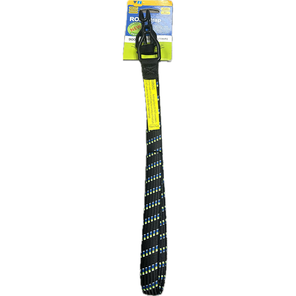 ROK All Purpose Heavy Duty Stretch Strap Black / Blue / Green / Reflective - ThrottleChimp