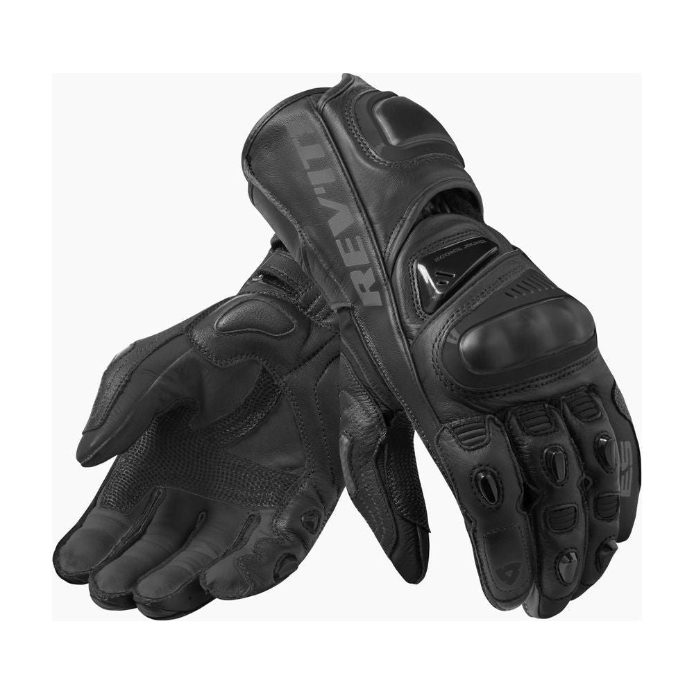 Rev'it! Jerez 3 Leather Gloves Black FREE 1 YEAR Returns, FREE UK Delivery | ThrottleChimp