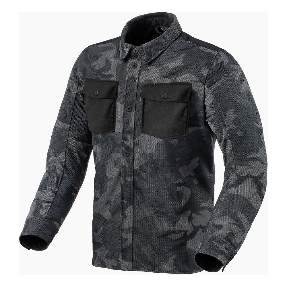 Rev'it! Tracer Air 2 Protective Overshirt Camo Dark Grey