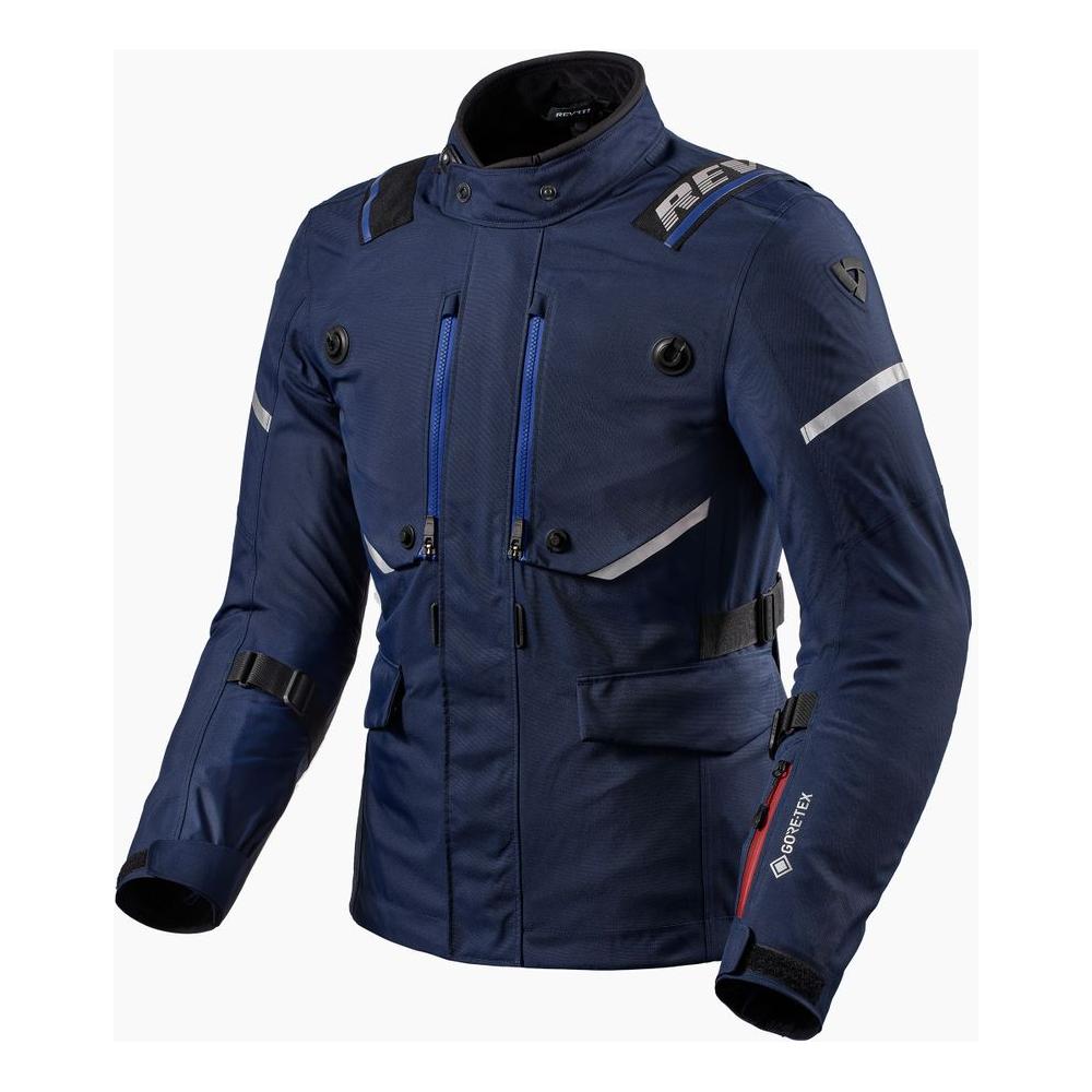 Rev'it! Vertical Gore-Tex Jacket Dark Blue FREE 1 YEAR Returns, FREE UK Delivery | ThrottleChimp