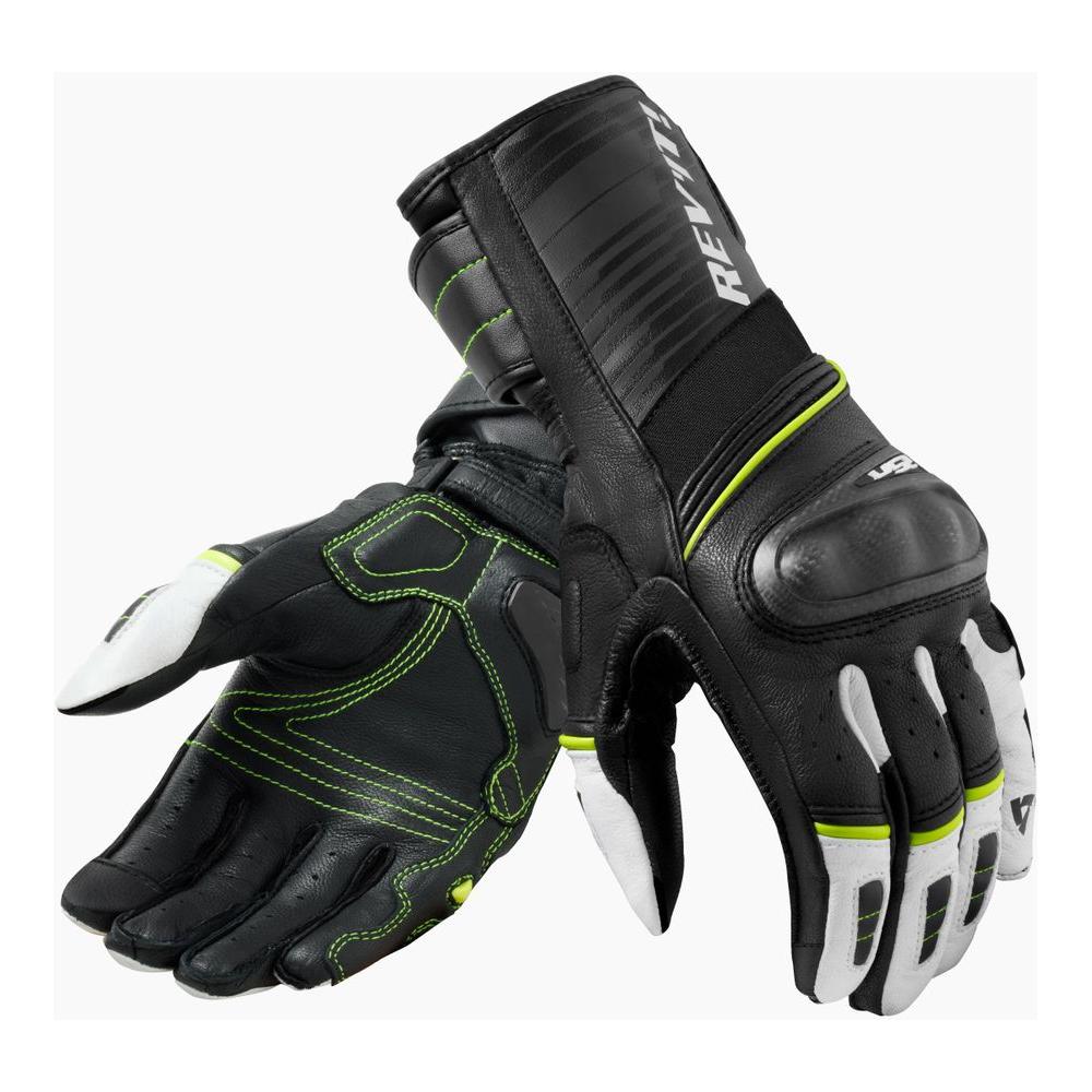 Rev'it! RSR 4 Leather Gloves Black / Neon Yellow