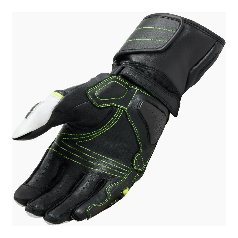 Rev'it! RSR 4 Leather Gloves Black / Neon Yellow