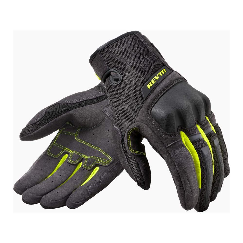 Rev'it! Volcano Mesh Textile Gloves Black / Neon Yellow