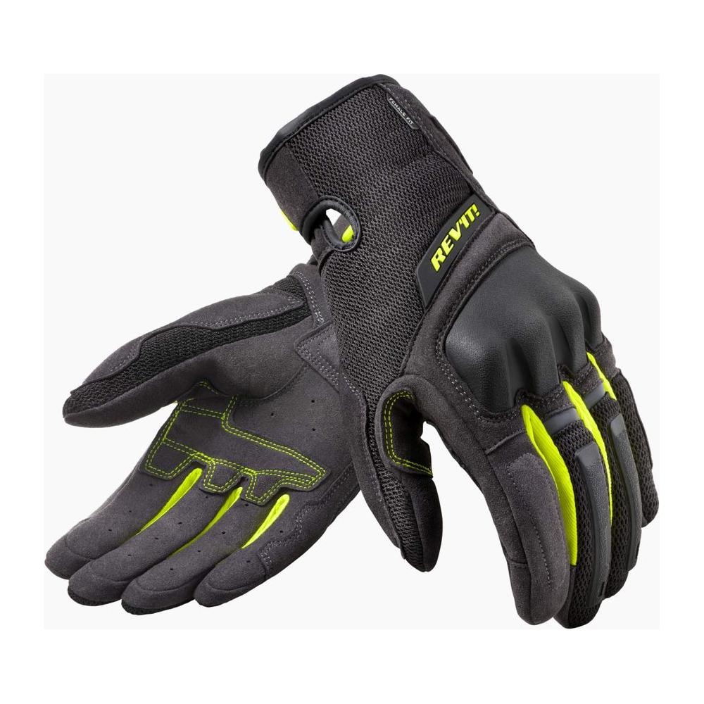 Rev'it! Volcano Ladies Mesh Textile Gloves Black / Neon Yellow