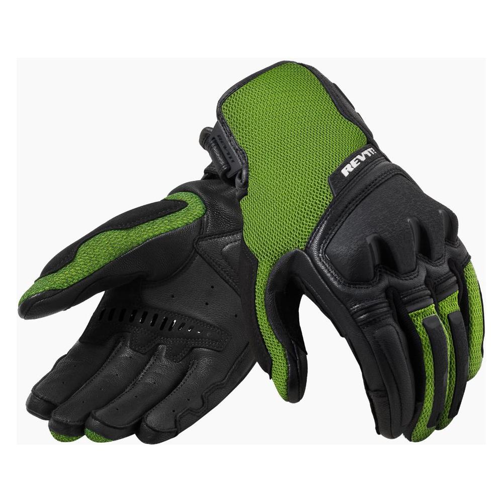 Rev'it! Duty Mesh Leather Gloves Black / Neon Yellow