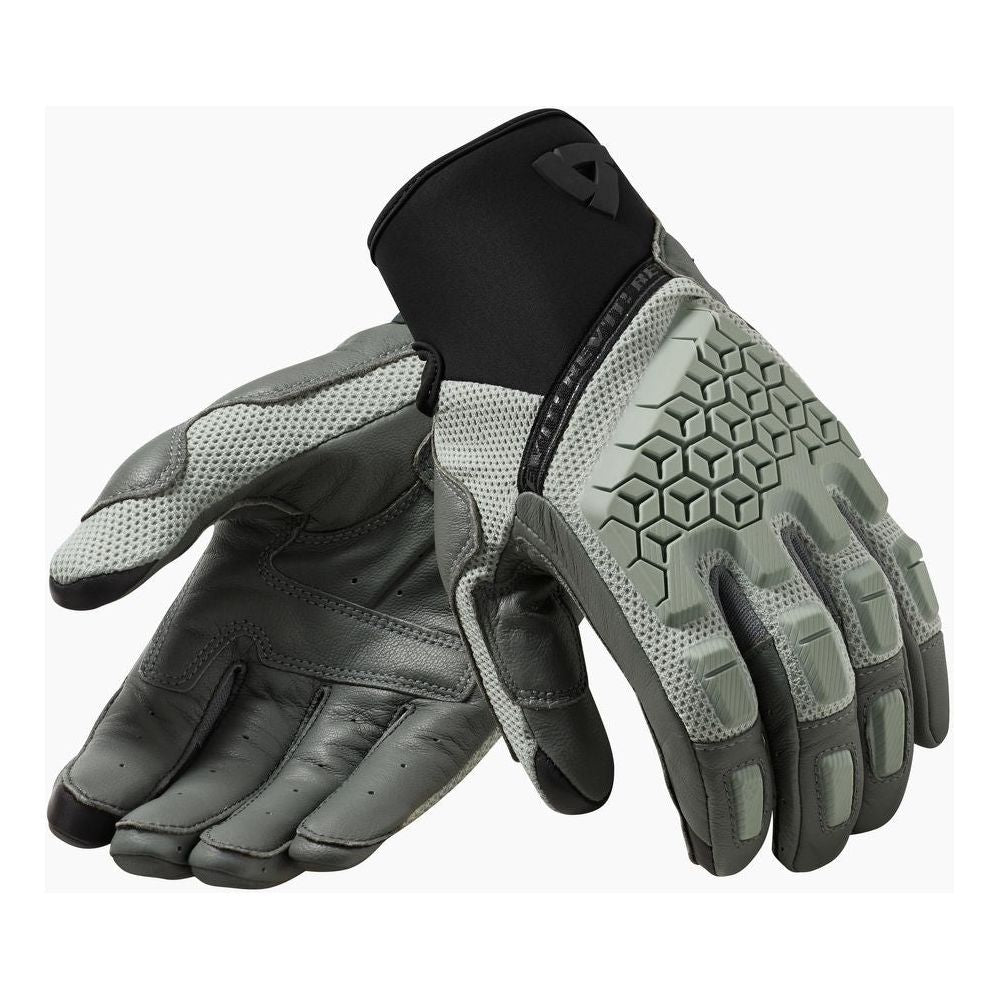 Rev'it! Caliber Leather Gloves Mid Grey