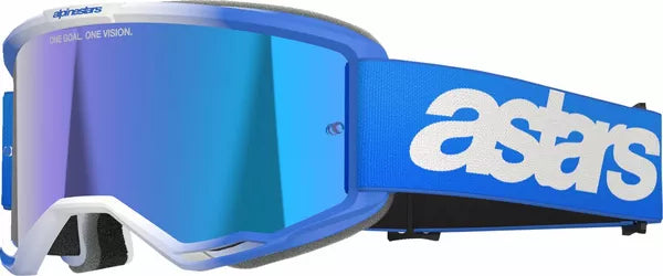 Alpinestars Vision 5 Blaze Goggles Blue / Mirror Blue FREE 1 Year Return, FREE UK Shipping | ThrottleChimp