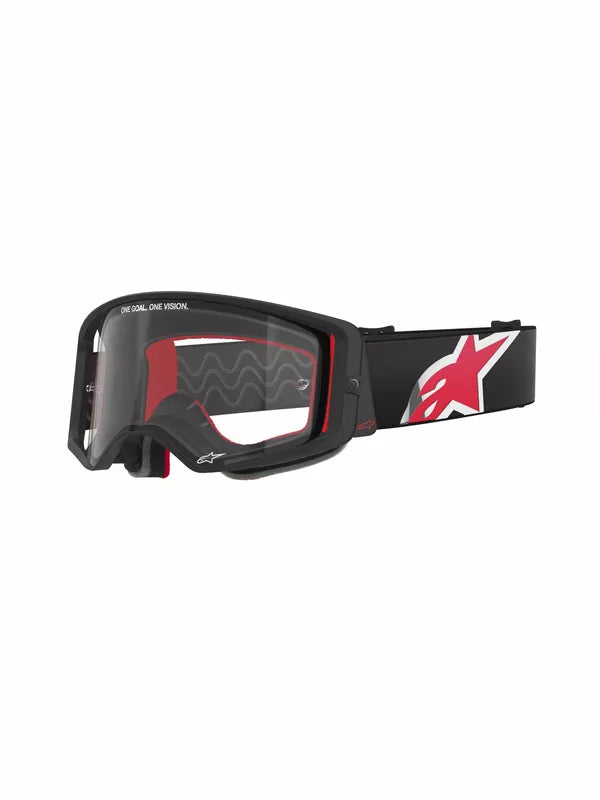 Alpinestars Supertech Corp Goggles Black / Red / Clear FREE 1 Year Return, FREE UK Shipping | ThrottleChimp